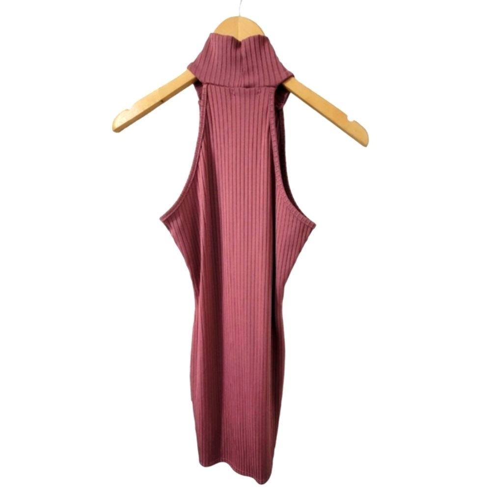 Mauve Ribbed Dress From Pretty Little Thing - Picture 5 of 5